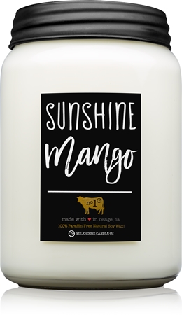 Milkhouse Candle Co. Farmhouse Sunshine Mango vonná sviečka Mason Jar