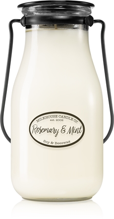 Milkhouse Candle Co. Creamery Rosemary & Mint bougie parfumée Milkbottle