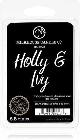 Milkhouse Candle Co. Creamery Holly & Ivy wachs für aromalampen