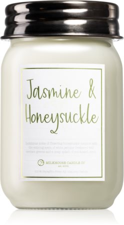 Milkhouse Candle Co. Farmhouse Jasmine & Honesuckle vela perfumada Mason Jar