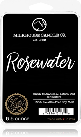 Milkhouse Candle Co. Creamery Rosewater vaxsmältning
