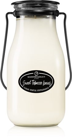 Milkhouse Candle Co. Creamery Sweet Tobacco Leaves doftljus Mjölkflaska