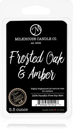 Milkhouse Candle Co. Creamery Frosted Oak & Amber wachs für aromalampen