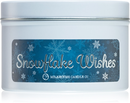 Milkhouse Candle Co. Christmas Snowflake Wishes illatgyertya alumínium dobozban