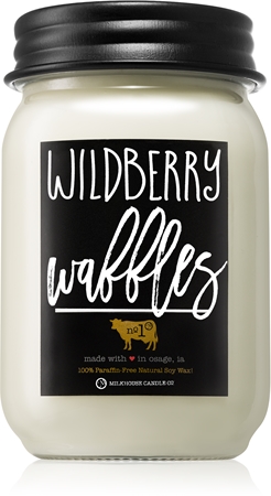 Milkhouse Candle Co. Farmhouse Wildberry Waffles vonná svíčka Mason Jar