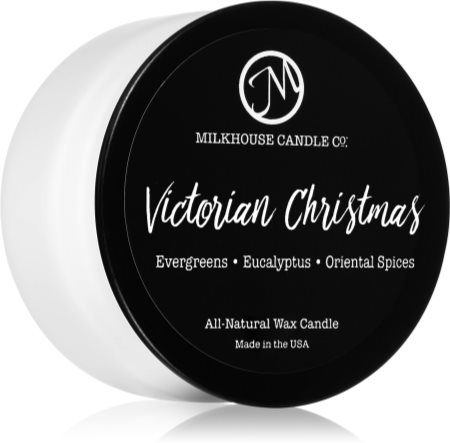 Milkhouse Candle Co. Creamery Victorian Christmas vonná sviečka Sampler Tin
