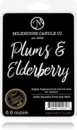 Milkhouse Candle Co. Creamery Plums & Elderberry vosk do aromalampy
