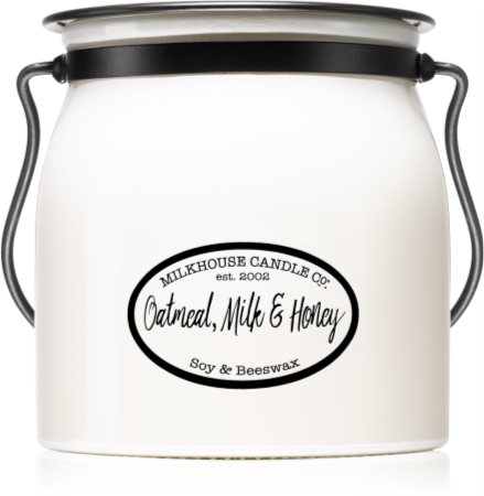 Milkhouse Candle Co. Creamery Oatmeal, Milk & Honey Duftkerze   Butter Jar