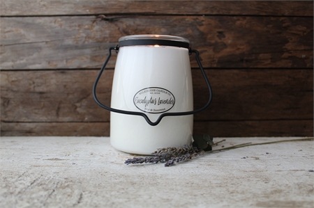 Milkhouse Candle Co. Creamery Eucalyptus Lavender scented candle Butter Jar