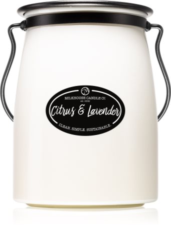 Milkhouse Candle Co. Creamery Citrus & Lavender vonná svíčka Butter Jar