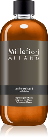 Millefiori Natural Vanilla and Wood smaržvielu difuzora rezerve