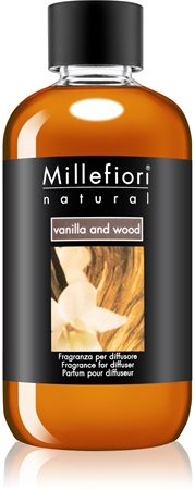 Millefiori Natural Vanilla and Wood recharge pour diffuseur d'huiles essentielles