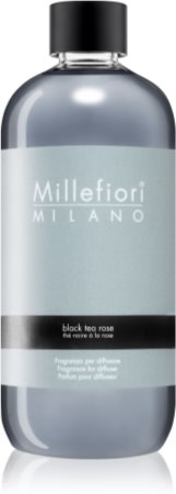 Millefiori Natural Black Tea Rose smaržvielu difuzora rezerve