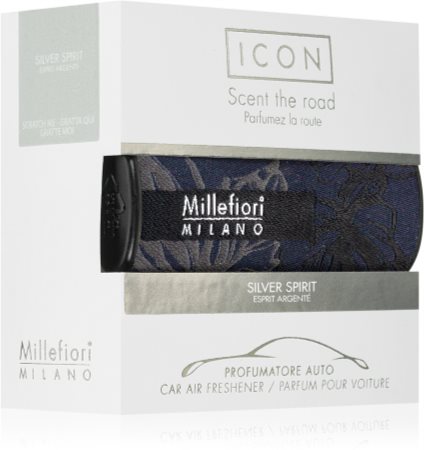 Millefiori Milano Icon Car Air Freshener Silver Spirit - Silver Spirit Car  Air Freshener