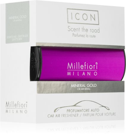 Millefiori Milano Icon Car Air Freshener Mineral Gold - Deodorante per auto  «Classic: Mineral gold»