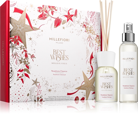 Millefiori Best Wishes Panettone Classico coffret cadeau