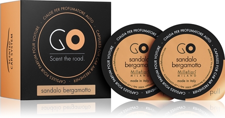 Millefiori GO Sandalo Bergamotto auto luchtverfrisser Vervangende Vulling