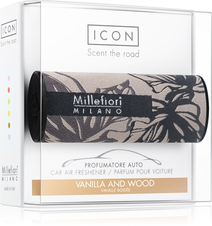Millefiori Icon Vanilla & Wood désodorisant voiture Textile Geometric