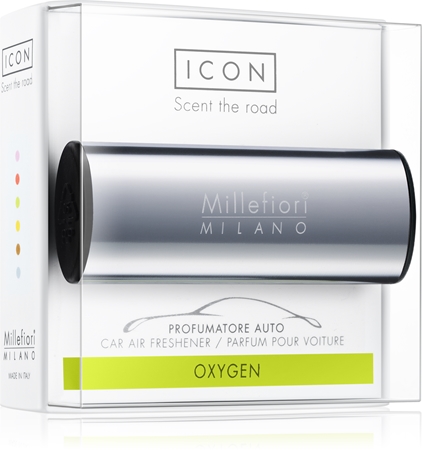 Millefiori Icon Oxygen désodorisant voiture Metallo Shiny Blue