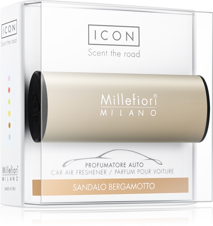 Millefiori Icon Sandalo Bergamotto vôňa do auta Metallo Matt Bronze
