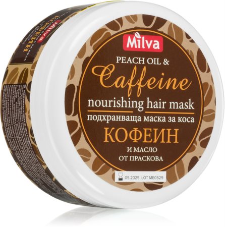 Milva Caffeine Maske mit ernährender Wirkung Für normales bis trockenes Haar