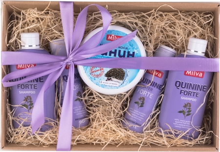 Milva Quinine Forte dárková sada (proti vypadávání vlasů)