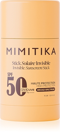 Mimitika Sun Invisible Sunscreen Stick SPF50 stick protecteur pour zones sensibles