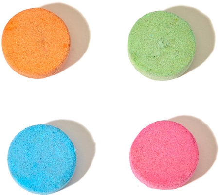 Mini-U Fizzy Plops barevné šumivé tablety do koupele pro děti