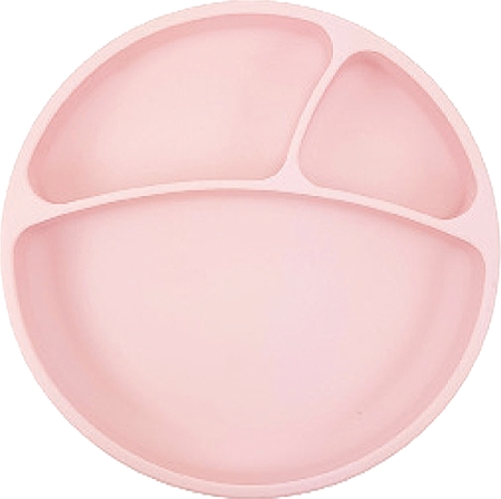 Minikoioi Puzzle Plate Pink секційна тарілка з присоскою
