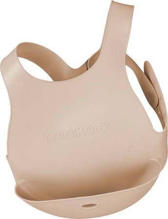 Minikoioi Bibs Bubble Beige babero