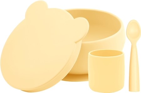 Minikoioi BLW I Mellow Yellow jídelní set