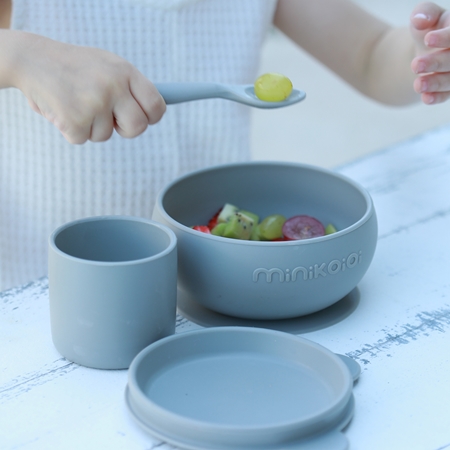 Minikoioi BLW I Mineral Blue set de vajilla