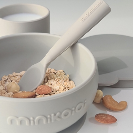 Minikoioi BLW I Bubble Beige set de vajilla