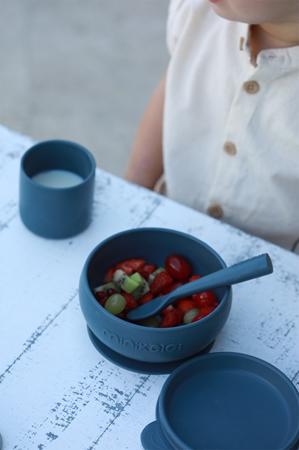 Minikoioi BLW I Deep Blue set pribora za jelo