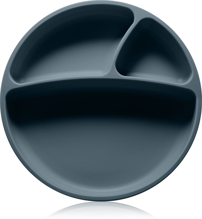 Minikoioi Puzzle Plate Deep Blue divided plate with suction cup