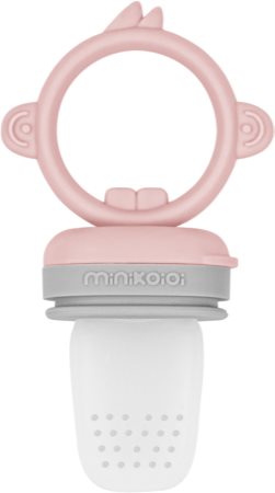 Minikoioi Feeder Teether Pinky Pink/ Powder Grey ніблер-прорізувач для годування
