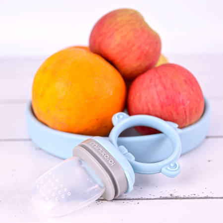 Minikoioi Feeder Teether Mineral Blue/ Powder Grey teething toy for feeding