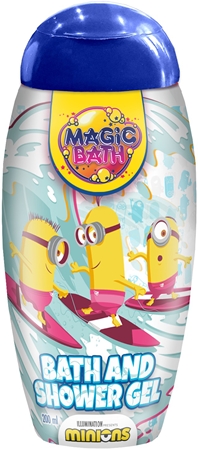 Minions Magic Bath Bath & Shower Gel sprchový a koupelový gel pro děti