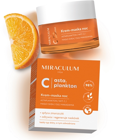 Miraculum Asta Plankton C máscara e creme hidratante de noite