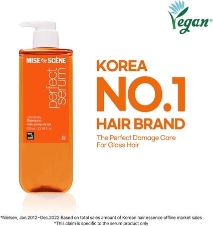 mise en scene Perfect Serum Original Shampoo shampoing rénovateur pour des cheveux brillants et doux