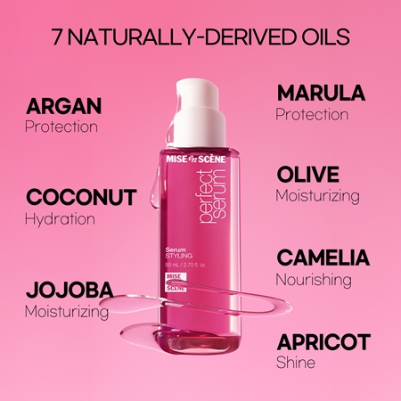 mise en scene Perfect Serum Styling Restructuring Serum for heat hairstyling