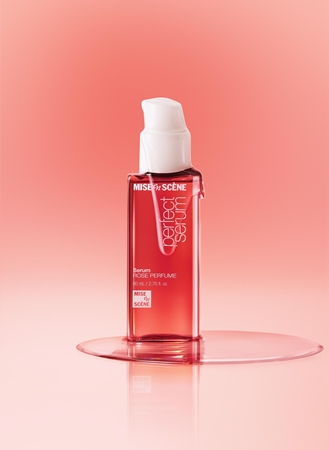 mise en scene Perfect Serum Rose Parfume Restorative Hair Serum with floral fragrance