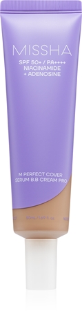 Missha M Perfect Cover Serum BB Cream Pro ΒΒ κρέμα για άψογη και ενιαία εμφάνιση της επιδερμίδας SPF 50+