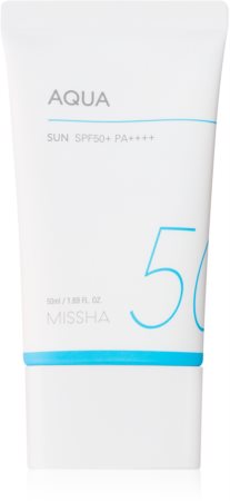 Missha All Around Safe Block Aqua Sun creme em gel de bronzeamento para o rosto SPF 50+