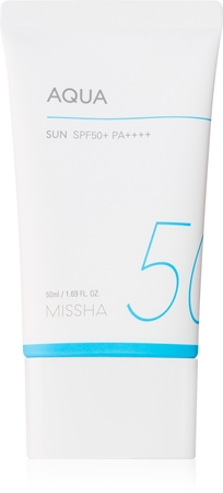 Missha All Around Safe Block Aqua Sun Cremegel og ansigtssolcreme SPF 50+