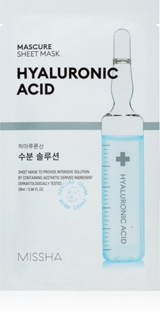 Missha Mascure Hyaluronic Acid hydratačná plátienková maska