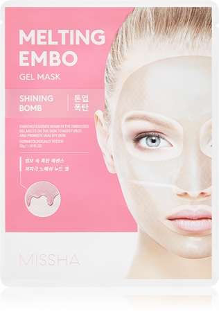 Missha Melting Embo Shining Bomb intensive Hydrogel-Maske zur Verjüngung der Gesichtshaut