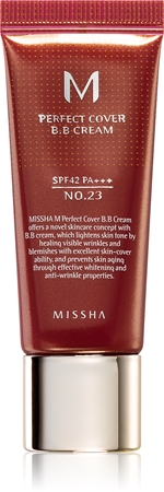 Missha M Perfect Cover crema BB cu protectie ridicata si filtru UV pachet mic