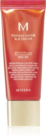 Missha M Perfect Cover BB krém s veľmi vysokou UV ochranou malé balenie