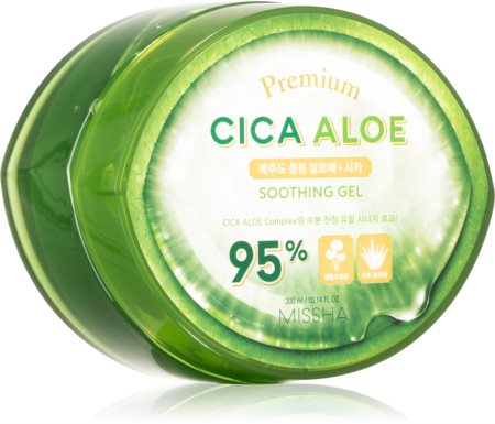 Missha Premium Cica Aloe gel hidratant cu efect de calmare cu aloe vera